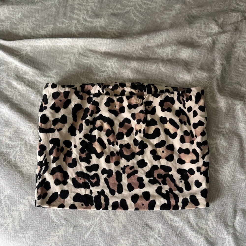Charlotte Russe Animal Print Tube Top Women’s Size XS